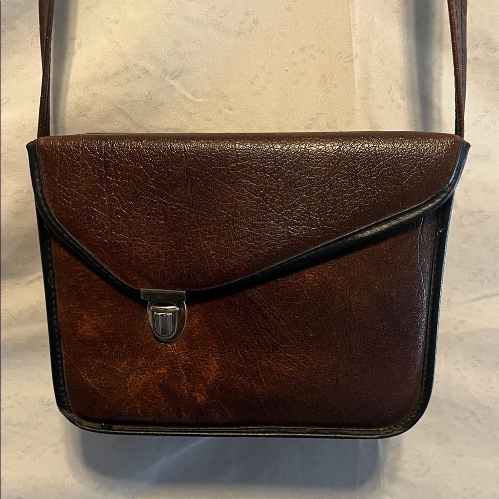 Vintage Brown Leather Camera Case